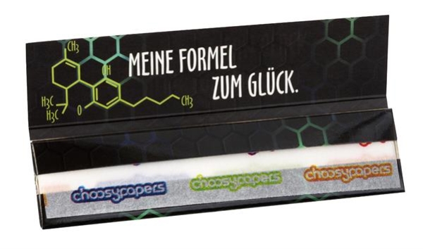 Choosypapers King Size Slim Zigarettenpapier Formel zum Glück